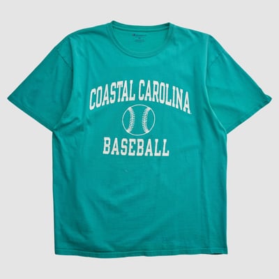 Coastal Carolina Chanticleers Champion 2010s T-shirt - Teal - L by Fanatics Real Vintage