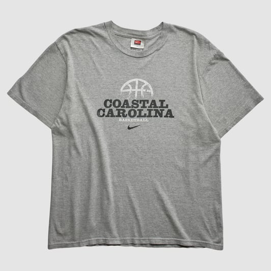 Coastal Carolina Chanticleers Nike 2000s T-shirt - Heather Gray - M by Fanatics Real Vintage