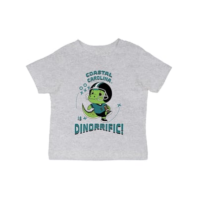 Coastal Carolina Chanticleers Vive La Fete Infant Dinorrific T-Shirt - Gray