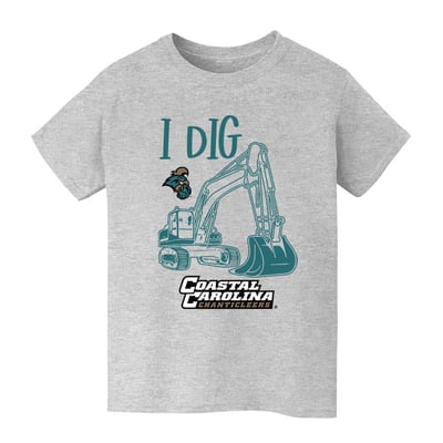 Coastal Carolina Chanticleers Vive La Fete Youth Excavator T-Shirt - Gray