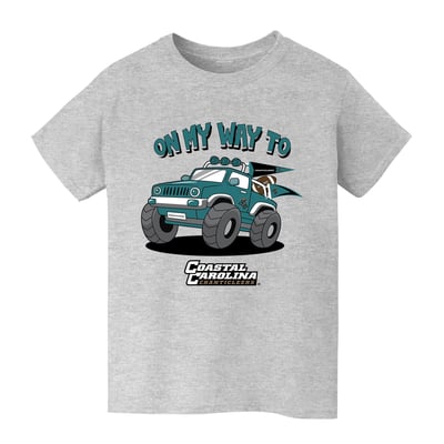 Coastal Carolina Chanticleers Vive La Fete Youth On My Way T-Shirt - Gray