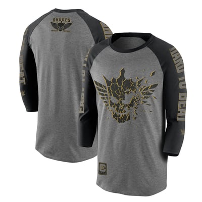 Cody Rhodes  Easy To Find Hard To Beat Raglan Long Sleeve T-Shirt - Gray