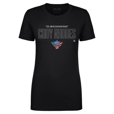 Cody Rhodes 500 Level Women's WWE Elite T-Shirt - Black