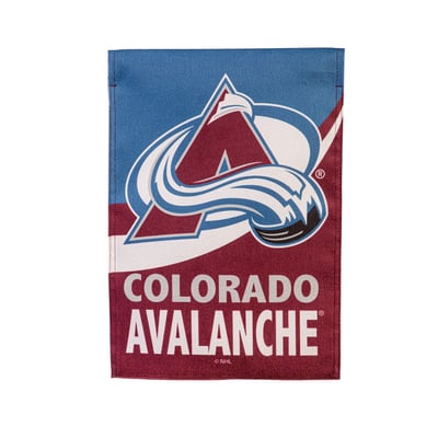  Colorado Avalanche 12.5" x 28" Color Wave Double-Sided Burlap Garden Flag