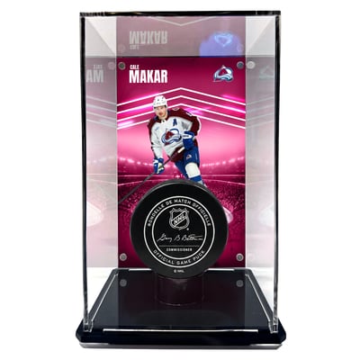 Cale Makar Colorado Avalanche Fanatics Authentic Tall Puck Display Case with Image