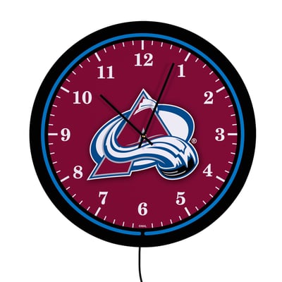Colorado Avalanche 18" Lighted Round LED Wall Clock