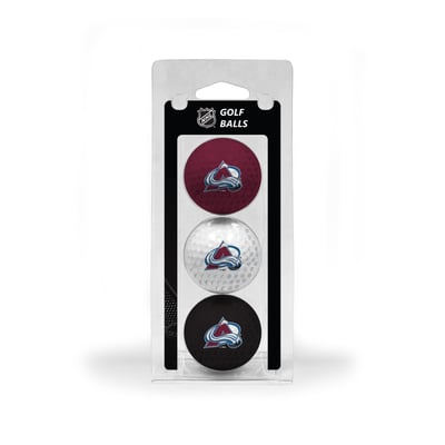 Colorado Avalanche 3-Pack Multi-Colored Team Golf Ball Set