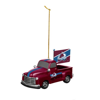 Colorado Avalanche 3" Rally Truck Two-Piece Ornament Set