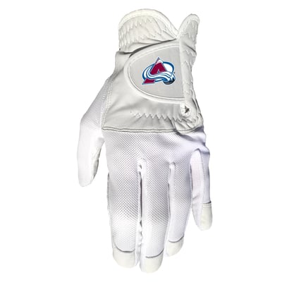 Colorado Avalanche Cool Mesh Cabretta Leather Golf Glove
