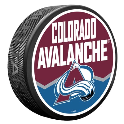 Colorado Avalanche Shout Hockey Puck