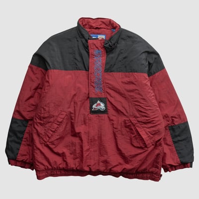 Colorado Avalanche Starter 90s 1/2 Zip Jacket - Red - XL by Fanatics Real Vintage