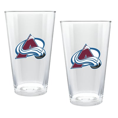 Colorado Avalanche Two-Piece 16oz. Double Play Pint Glass Set