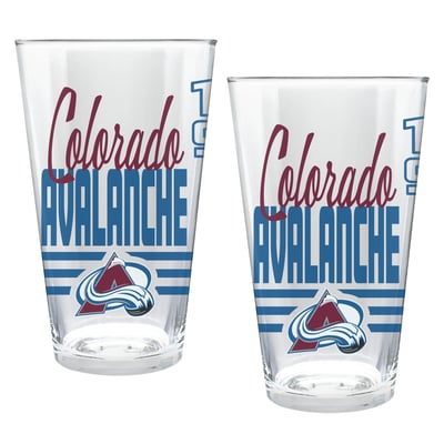 Colorado Avalanche Two-Piece 16oz. Heritage Pint Glass Set