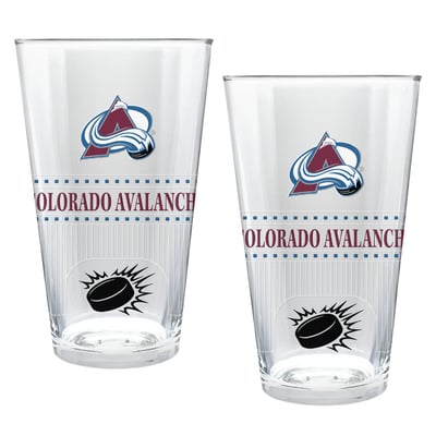 Colorado Avalanche Two-Piece 16oz. Stadium Pint Glass Set