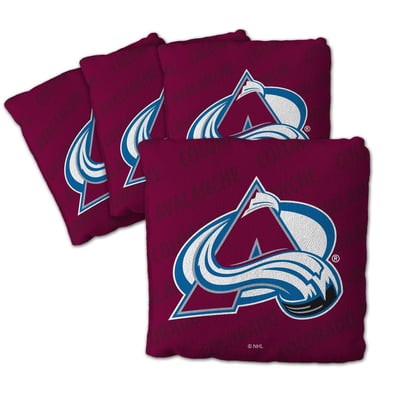 Colorado Avalanche Fanpoint Four-Piece Cornhole Bag Set