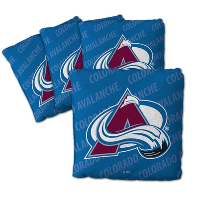Colorado Avalanche Fanpoint Four-Piece Cornhole Bag Set
