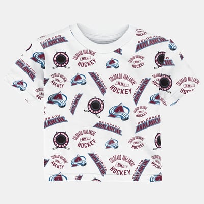 Colorado Avalanche Outerstuff Infant Run Down Allover Print T-Shirt - White
