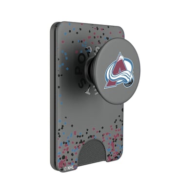 Colorado Avalanche Keyscaper Confetti PopSockets Magnetic Wallet