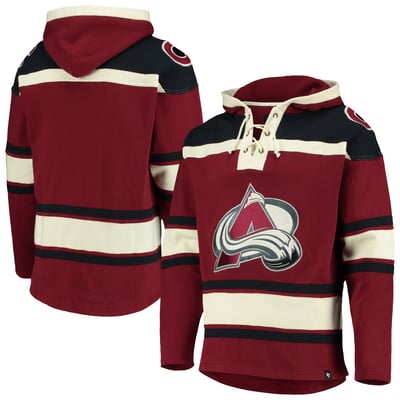  Colorado Avalanche '47 Superior Lacer Hoodie - Burgundy