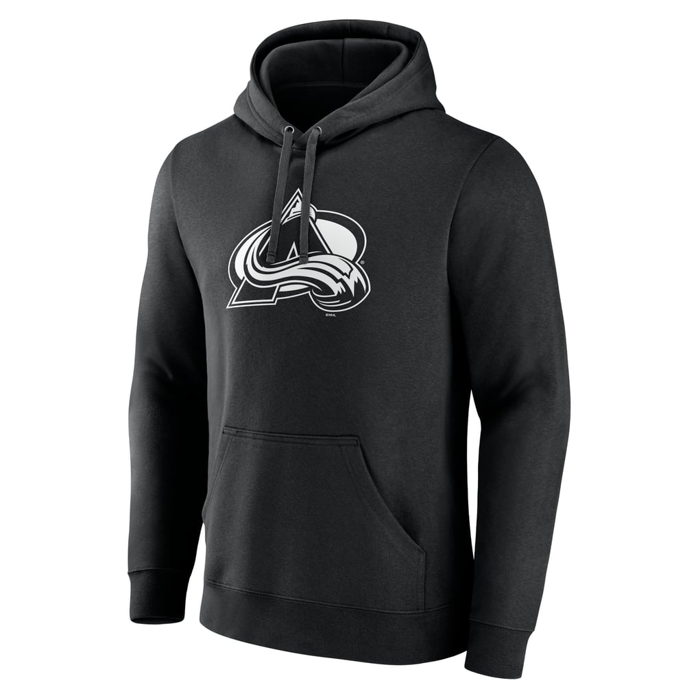  Colorado Avalanche Personalized Name & Number Monochrome Pullover Hoodie - Black