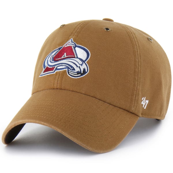 Colorado Avalanche Carhartt x '47 Clean Up Adjustable Hat - Brown