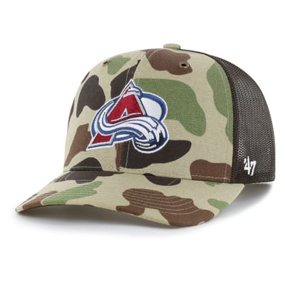 Colorado Avalanche Carhartt x '47 Adjustable Trucker Hat - Duck Camo