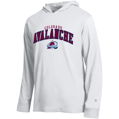 Colorado Avalanche Champion All-Star Lightweight Hooded Long Sleeve T-Shirt - White