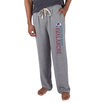 Colorado Avalanche Concepts Sport Mainstream Terry Tri-Blend Pants - Gray