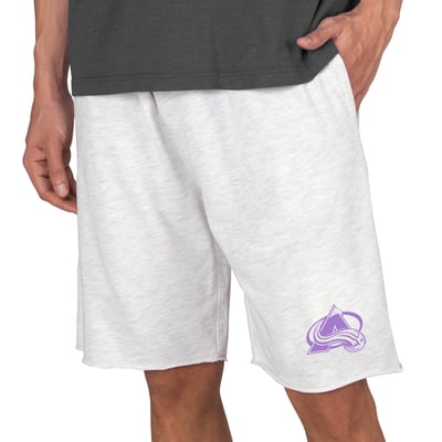 Colorado Avalanche Concepts Sport Hockey Fights Cancer Mainstream Terry Tri-Blend Shorts - Oatmeal