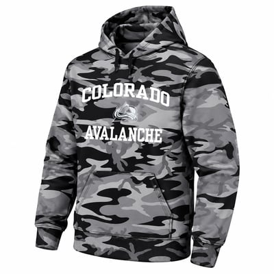  Colorado Avalanche Fanatics Big & Tall Camo Fleece Hoodie - Black
