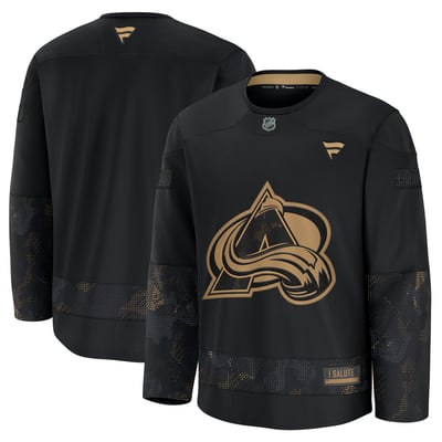  Colorado Avalanche Fanatics Military Appreciation Practice Jersey - Black