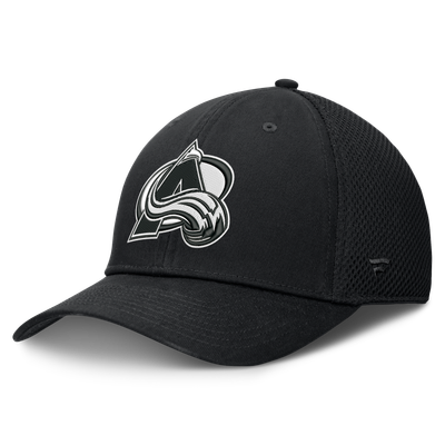  Colorado Avalanche Fanatics Tonal Meshback Stretch Hat - Black