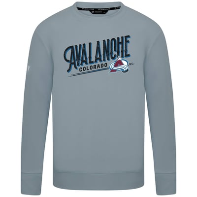  Colorado Avalanche Levelwear Mandate Longtimer Crew Sweatshirt - Gray