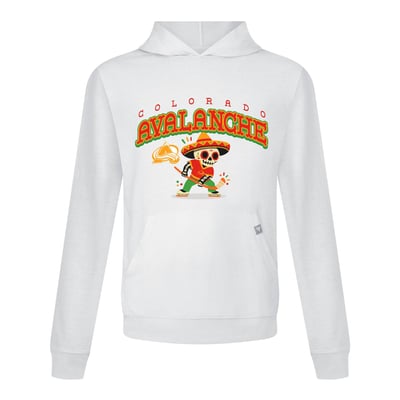 Colorado Avalanche Levelwear DOTD Sugar Skull Player Relay Hooded T-Shirt - White
