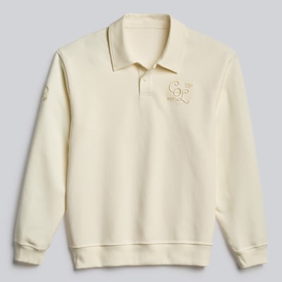 Colorado Avalanche lululemon Smooth Double-Knit Long-Sleeve Polo - Coconut Ivory