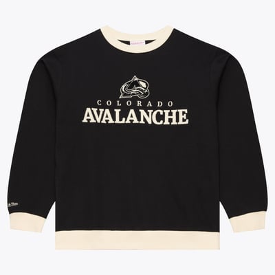  Colorado Avalanche Mitchell & Ness Cookies & Cream Crewneck Sweatshirt - Black