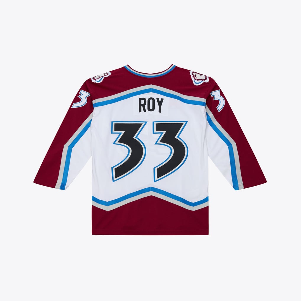 Patrick Roy Colorado Avalanche Mitchell & Ness 1995 Power Play Jersey - White