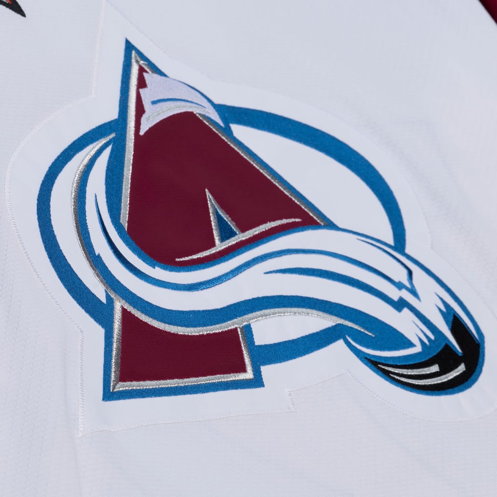 Patrick Roy Colorado Avalanche Mitchell & Ness 1995 Power Play Jersey - White