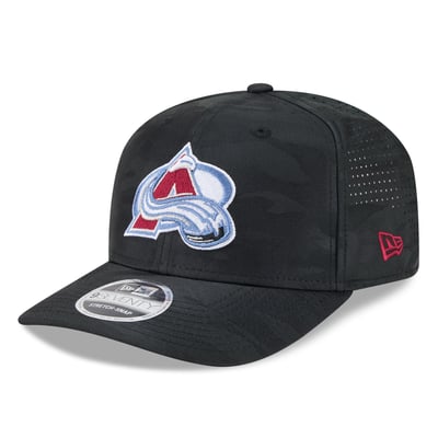 Colorado Avalanche New Era Camo 9SEVENTY Perforated Adjustable Hat - Black