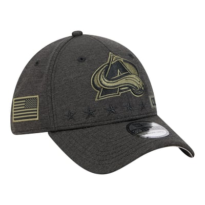 Colorado Avalanche New Era Stealth Mode Flex 39Thirty Stretch Hat - Black