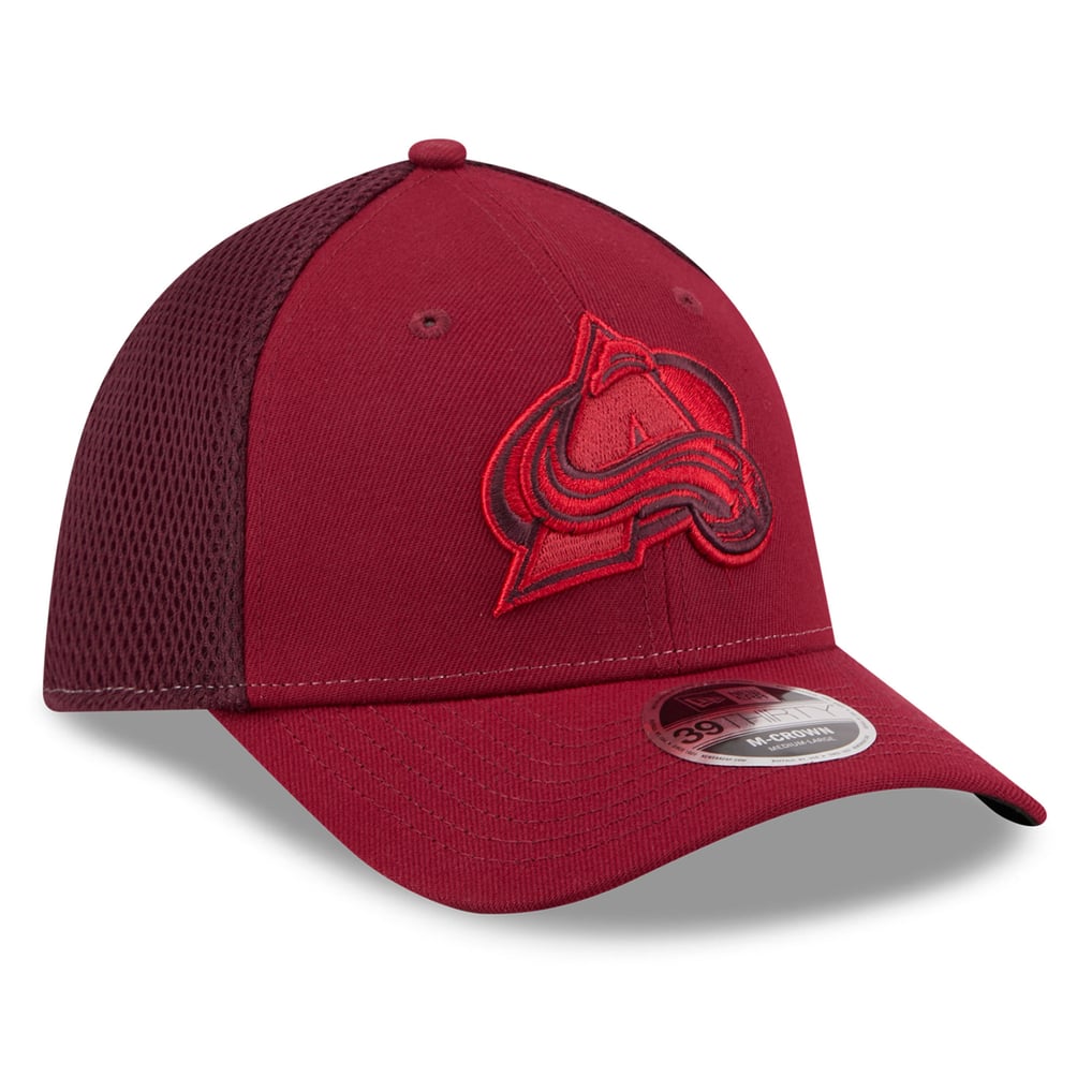 Hat Structure Men's Colorado Avalanche New Era Burgundy Neo Mesh 39THIRTY M-Crown ...