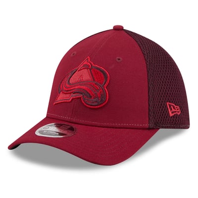 Colorado Avalanche New Era Neo Mesh 39THIRTY M-Crown Stretch Hat - Burgundy