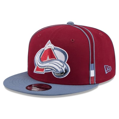 Colorado Avalanche New Era 9FIFTY Soutache Snapback Hat - Burgundy/Light Blue