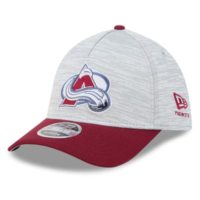 Colorado Avalanche New Era Digi Tech 39THIRTY A-Frame Stretch Hat - Gray/Burgundy
