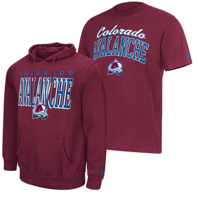 Colorado Avalanche Starter Logo Hoodie & T-Shirt Combo Pack - Burgundy