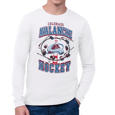Colorado Avalanche Starter Tilly Long-Sleeve T-Shirt - White