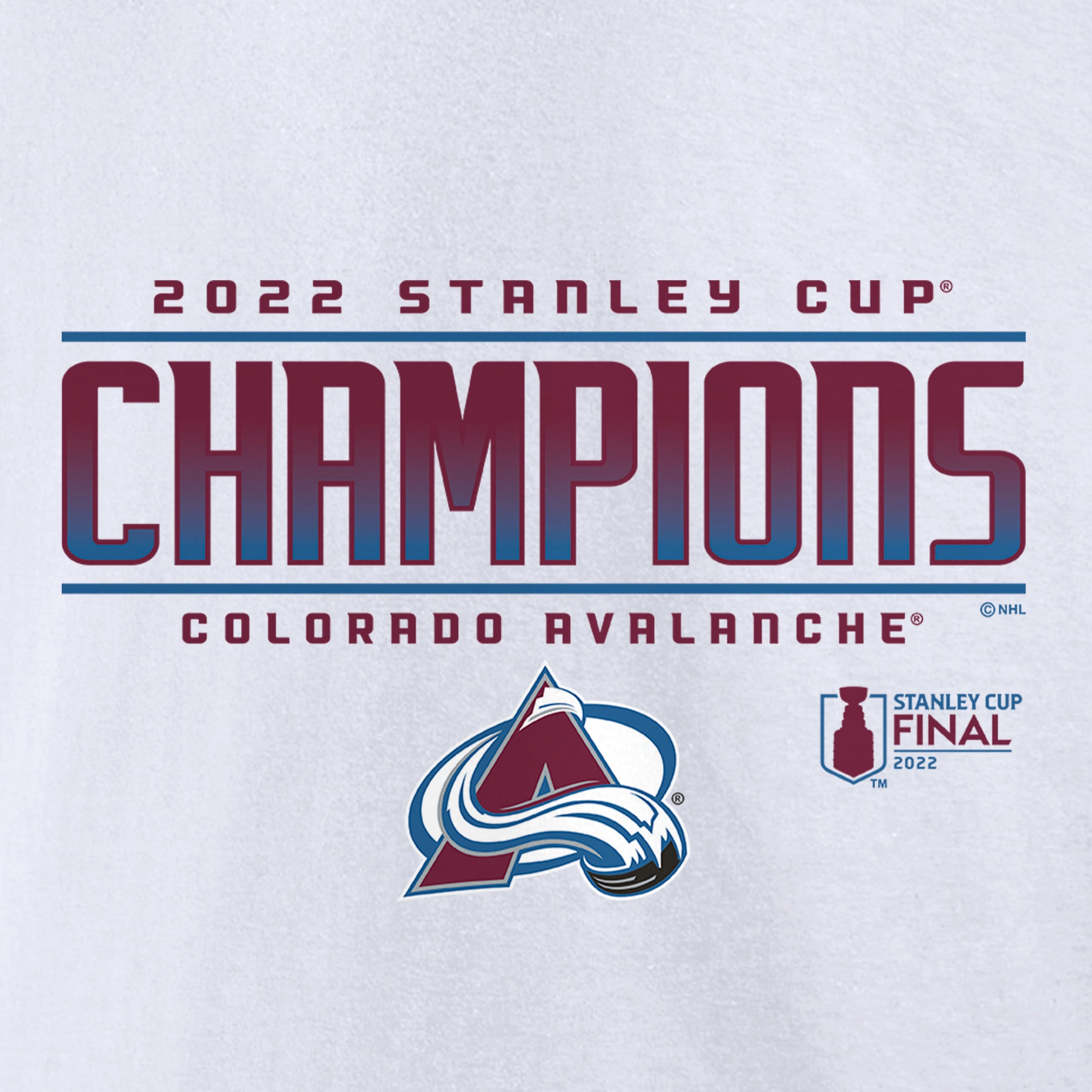 Men's Colorado Avalanche Fanatics White 2022 Stanley Cup Champions