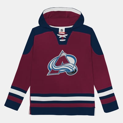 Colorado Avalanche Outerstuff Preschool Ageless Must Have Home Raglan V-Neck Hoodie - Burgundy