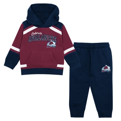 Colorado Avalanche Outerstuff Preschool Ice Explorer Hoodie & Pants Set - Burgundy/Navy