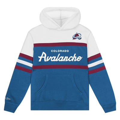 Colorado Avalanche Mitchell & Ness Toddler Head Coach Hoodie - Blue